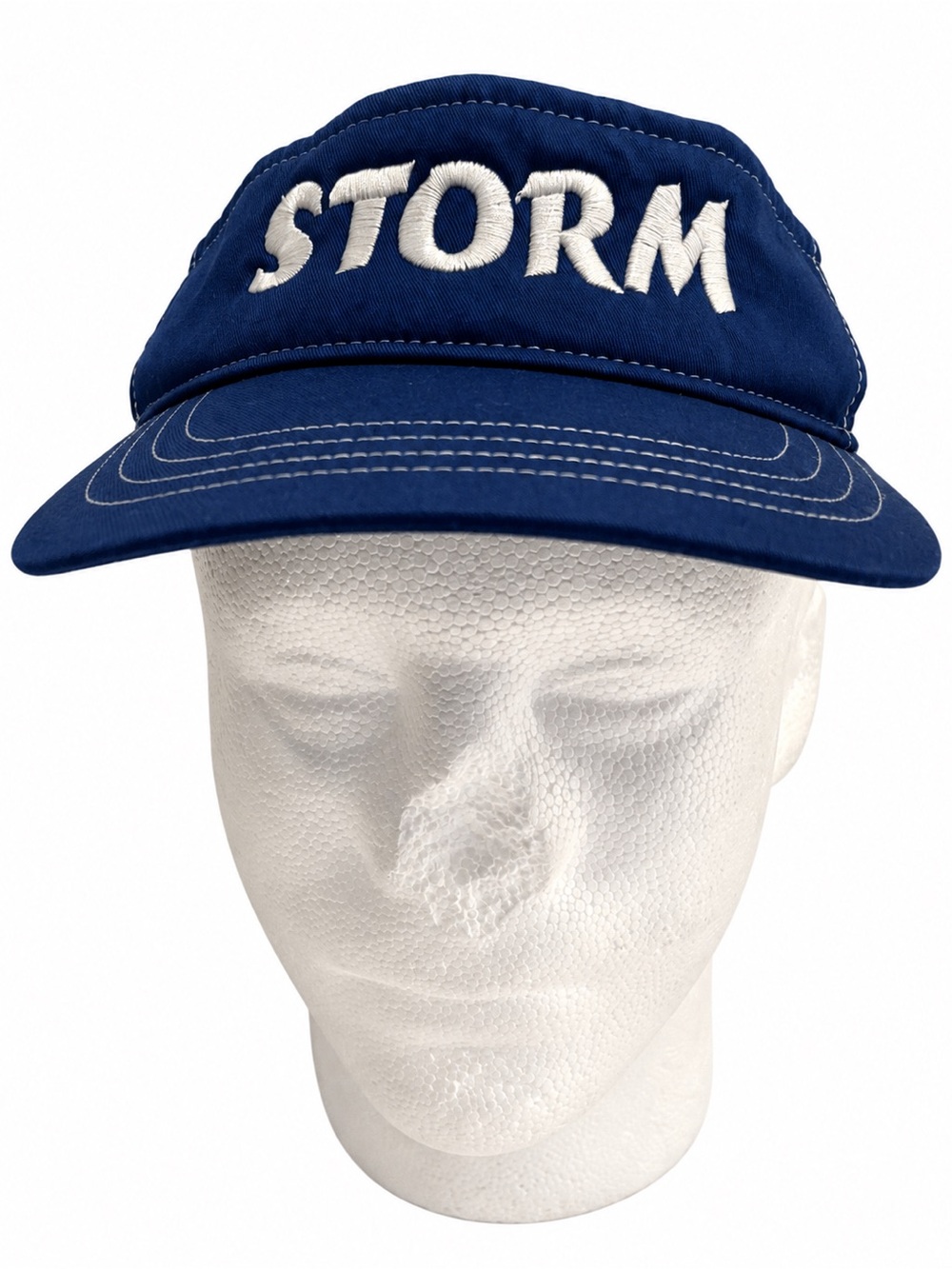 Richardson STORM Blue White Mesh Snapback Visor Retro Sport Hat
